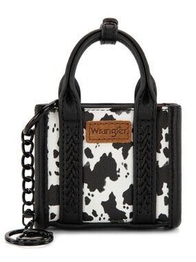 Wrangler x Montana West Mini Fun Size Tote Bag Charm/Keychain NWOT